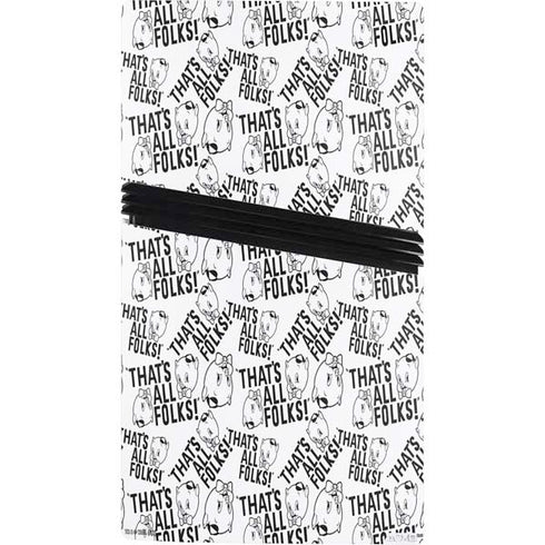 Looney Tunes Porky Pig Black and White PS5 Pro Console Skin