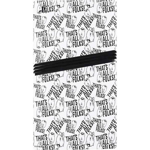 Looney Tunes Porky Pig Black and White PS5 Pro Disk Bundle Skin