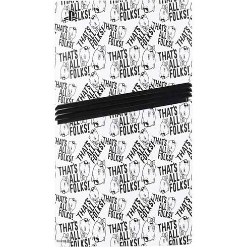 Looney Tunes Porky Pig Black and White PS5 Pro Disk Console Skin