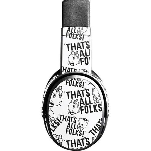 Looney Tunes Porky Pig Black and White Skullcandy Crusher Wireless Skin