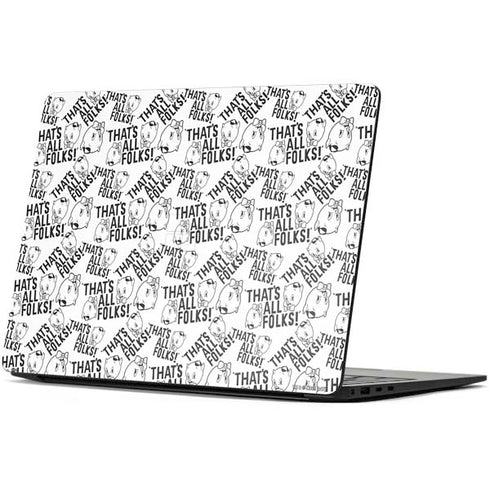 Looney Tunes Porky Pig Black and White Surface Laptop 7 15in Skin