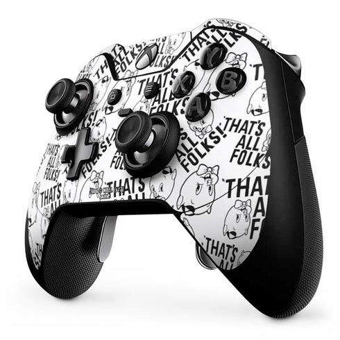 Looney Tunes Porky Pig Black and White Xbox One Elite Controller Skin