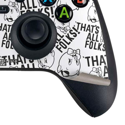 Looney Tunes Porky Pig Black and White XBox Series X Digital Edition Bundle Skin