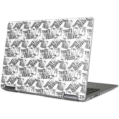 Looney Tunes Porky Pig Black and White Yoga 710 14in Skin