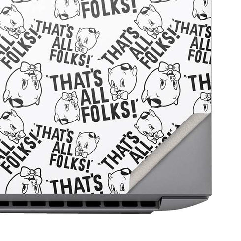 Looney Tunes Porky Pig Black and White HP ZBook Fury 16 G10 Skin