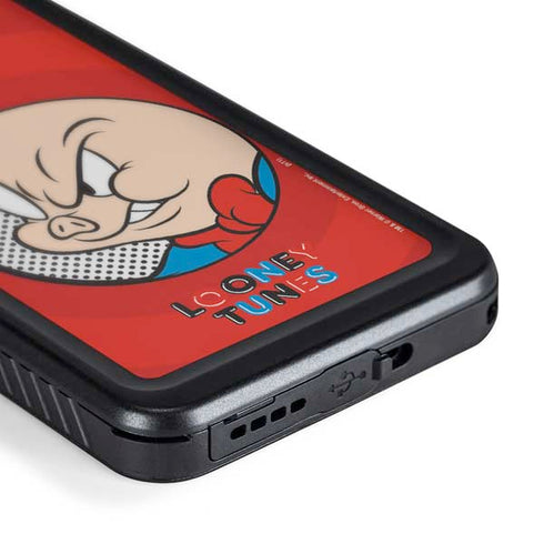 Looney Tunes Porky Pig Full Galaxy S24 Plus Waterproof Case