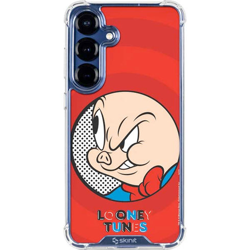 Looney Tunes Porky Pig Full Galaxy S25 Plus Clear Case