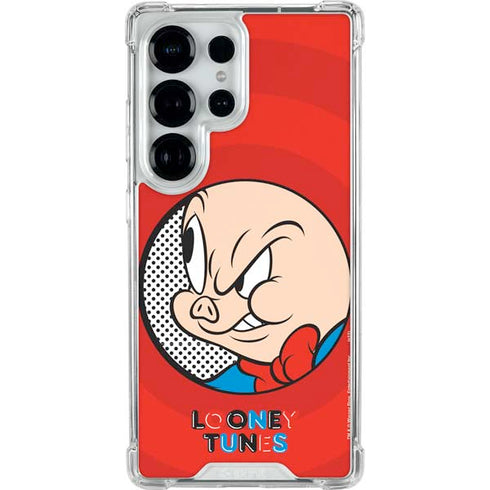 Looney Tunes Porky Pig Full Galaxy S25 Ultra Clear Case