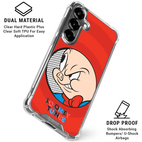 Looney Tunes Porky Pig Full Galaxy S26 Clear Case