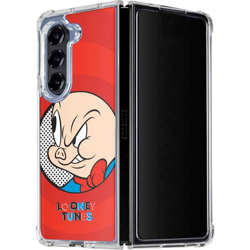 Looney Tunes Porky Pig Full Galaxy Z Fold5 5G Clear Case
