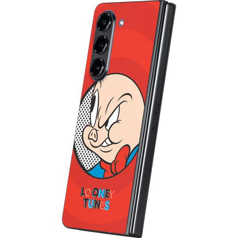 Looney Tunes Porky Pig Full Galaxy Z Fold5 5G Skin