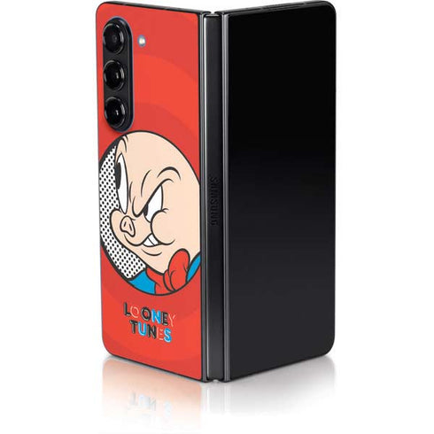 Looney Tunes Porky Pig Full Galaxy Z Fold5 5G Skin
