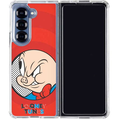 Looney Tunes Porky Pig Full Galaxy Z Fold6 Clear Case