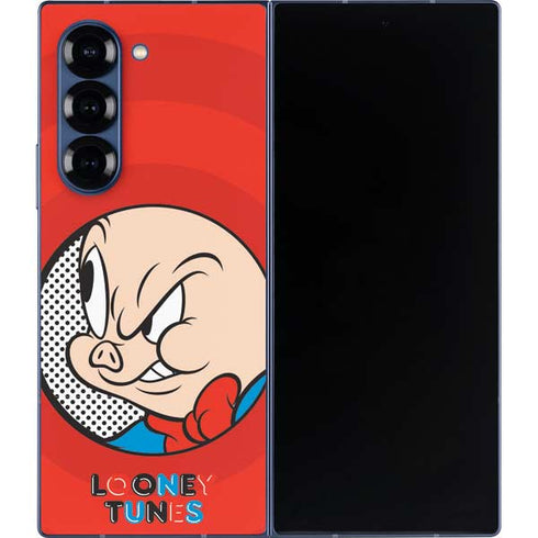 Looney Tunes Porky Pig Full Galaxy Z Fold6 Skin