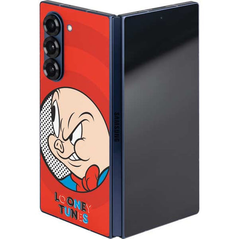 Looney Tunes Porky Pig Full Galaxy Z Fold6 Skin