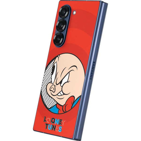 Looney Tunes Porky Pig Full Galaxy Z Fold6 Skin