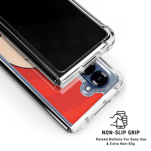 Looney Tunes Porky Pig Full Galaxy Z Fold7 Clear Case