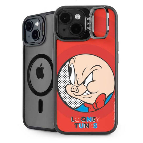 Looney Tunes Porky Pig Full iPhone 15 Plus Kickstand Case