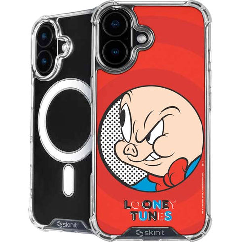 Looney Tunes Porky Pig Full iPhone 16 MagSafe Case