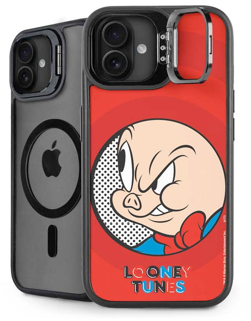 Looney Tunes Porky Pig Full iPhone 16 Plus Kickstand Case