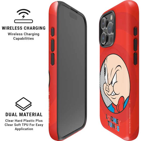 Looney Tunes Porky Pig Full iPhone 16 Pro Max Magsafe Impact Case