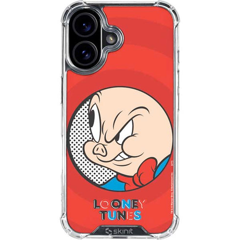 Looney Tunes Porky Pig Full iPhone 17 Clear Case