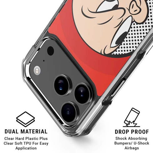 Looney Tunes Porky Pig Full iPhone 17 Pro Max Clear Case