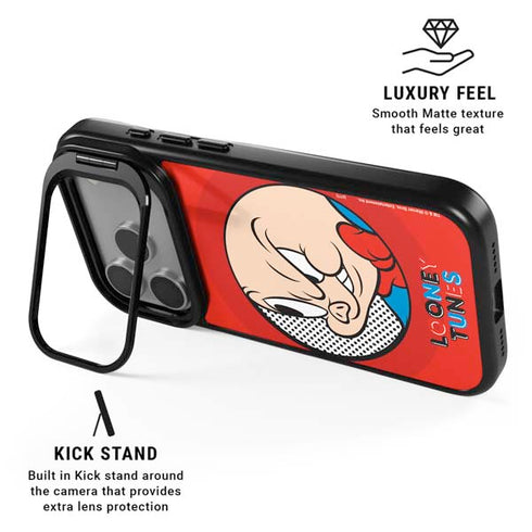 Looney Tunes Porky Pig Full iPhone 17 Pro Max Kickstand Case