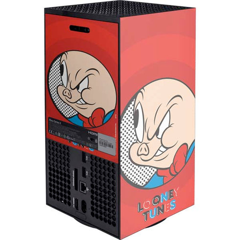 Looney Tunes Porky Pig Full XBox Series X Digital Edition Console Skin