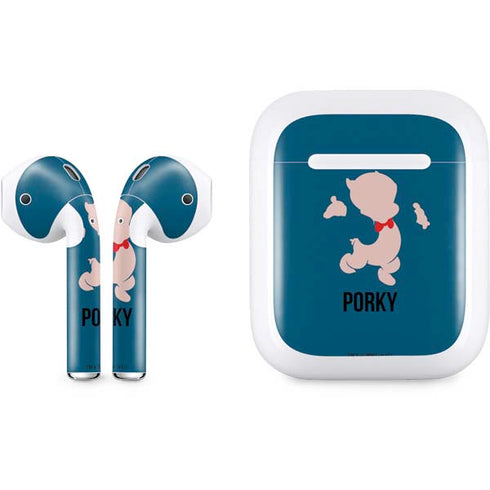 Looney Tunes Porky Pig Identity Apple AirPods Skin