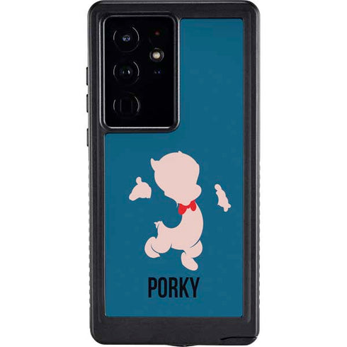 Looney Tunes Porky Pig Identity Galaxy S24 Ultra Waterproof Case