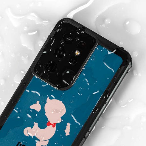 Looney Tunes Porky Pig Identity Galaxy S24 Ultra Waterproof Case