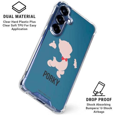 Looney Tunes Porky Pig Identity Galaxy S25 Clear Case