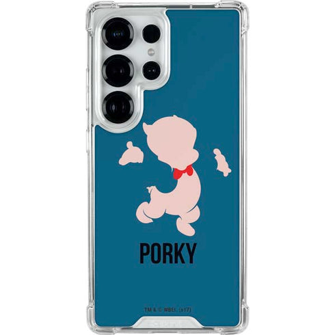 Looney Tunes Porky Pig Identity Galaxy S25 Ultra Clear Case