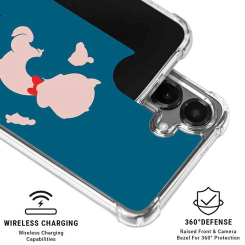 Looney Tunes Porky Pig Identity Galaxy S26 Plus Clear Case