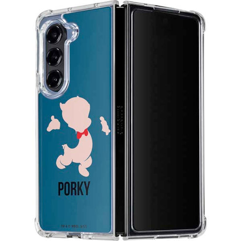 Looney Tunes Porky Pig Identity Galaxy Z Fold5 5G Clear Case