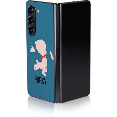 Looney Tunes Porky Pig Identity Galaxy Z Fold5 5G Skin