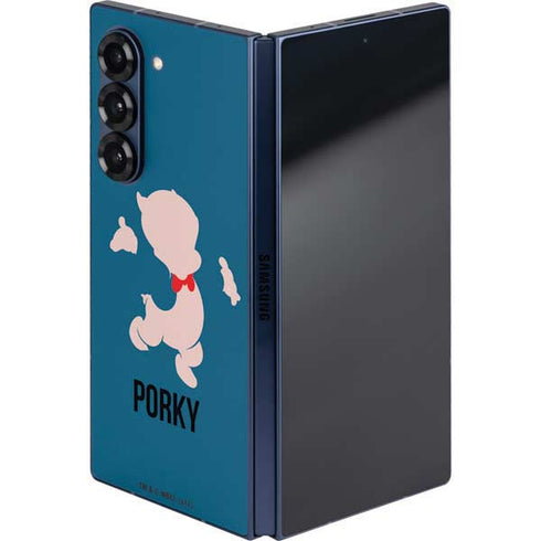 Looney Tunes Porky Pig Identity Galaxy Z Fold6 Skin