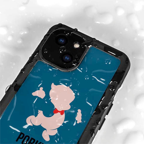 Looney Tunes Porky Pig Identity iPhone 15 Plus Waterproof Case