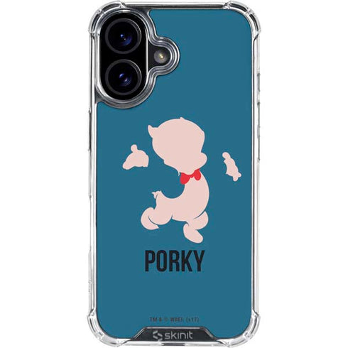 Looney Tunes Porky Pig Identity iPhone 16 Clear Case