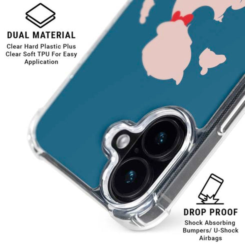 Looney Tunes Porky Pig Identity iPhone 16 Clear Case