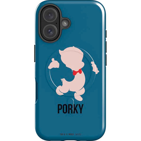 Looney Tunes Porky Pig Identity iPhone 16 Magsafe Impact Case