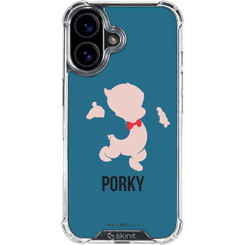 Looney Tunes Porky Pig Identity iPhone 16 Plus Clear Case
