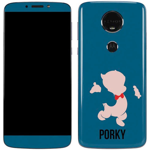Looney Tunes Porky Pig Identity Moto E5 Plus Skin