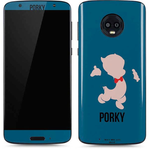 Looney Tunes Porky Pig Identity Moto G6 Skin