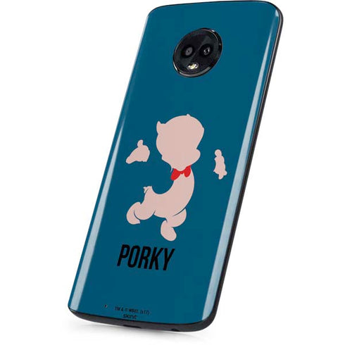 Looney Tunes Porky Pig Identity Moto G6 Skin