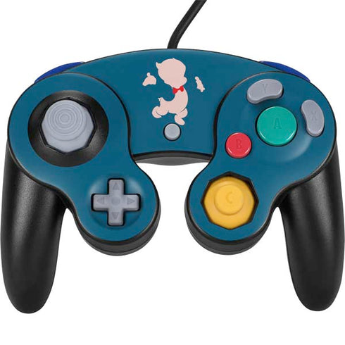 Looney Tunes Porky Pig Identity Nintendo GameCube Controller Skin