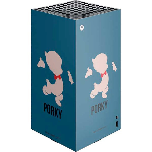 Looney Tunes Porky Pig Identity XBox Series X Digital Edition Console Skin