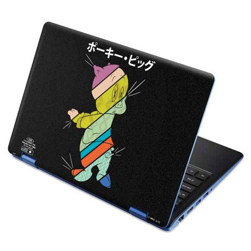Looney Tunes Porky Pig Sliced Juxtapose Aspire R11 11.6in Skin