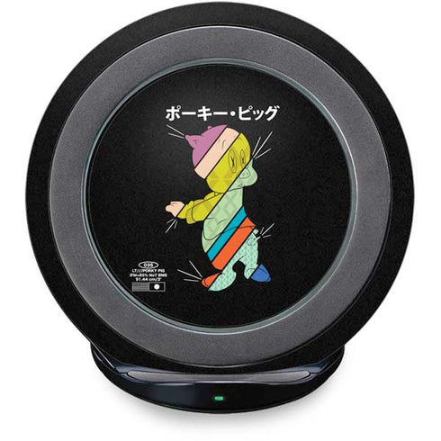 Looney Tunes Porky Pig Sliced Juxtapose Fast Charge Wireless Charging Stand Skin